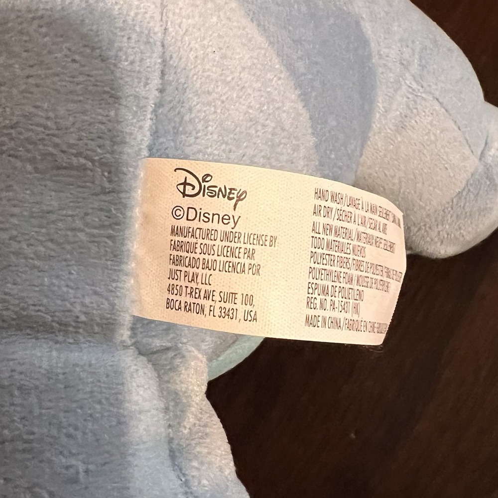 Disney Stitch 11" Blue Plush Alien Lilo & Stitch 2022 Just Play New With Tag - Picture 5 of 5